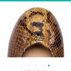 Mocha Snake Print Tieks Women's Shoes